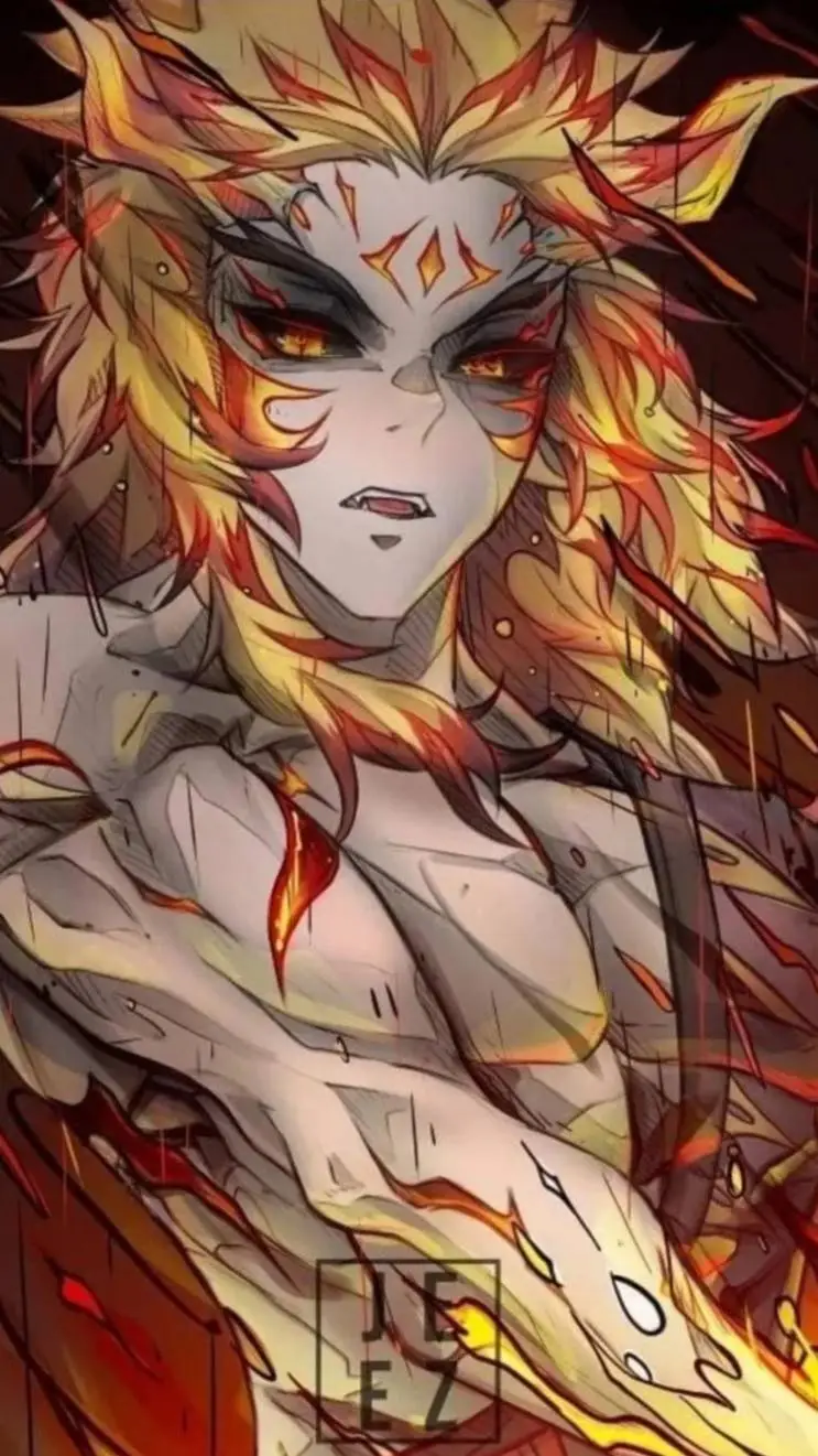 ai character: demon rengoku background