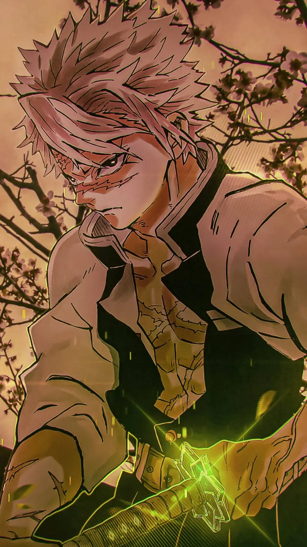 ai character: Sanemi Shinuzigawa background