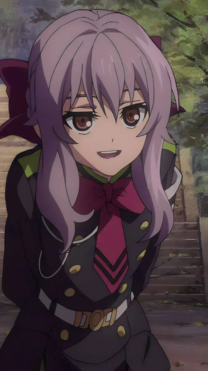 ai character: Shinoa Hiragi background