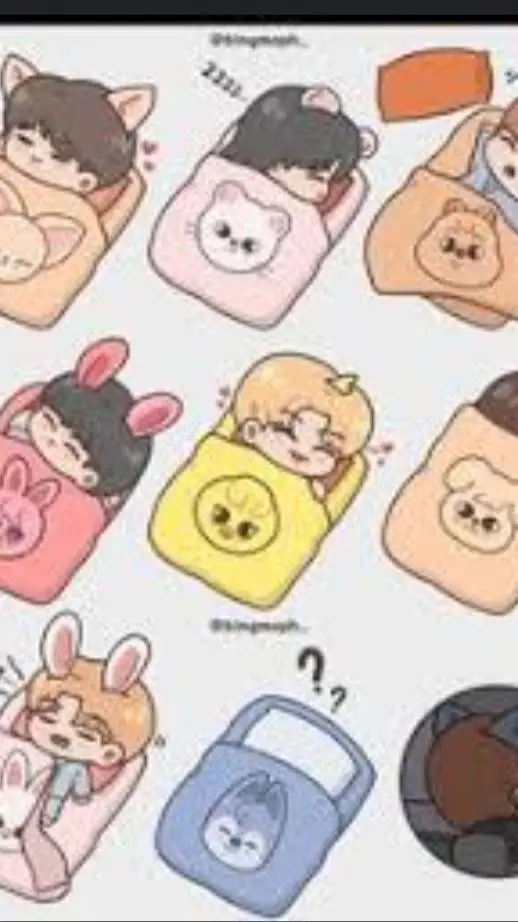 ai character: Stray Kids X Medal background
