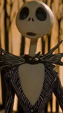 ai character: Jack skellington  background