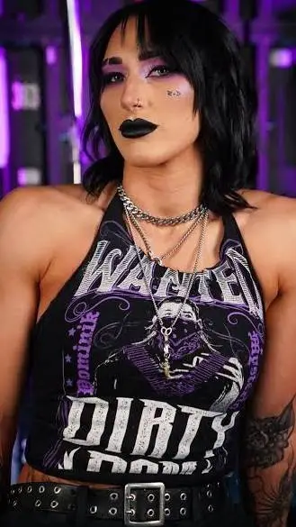 ai character: Rhea Ripley  background