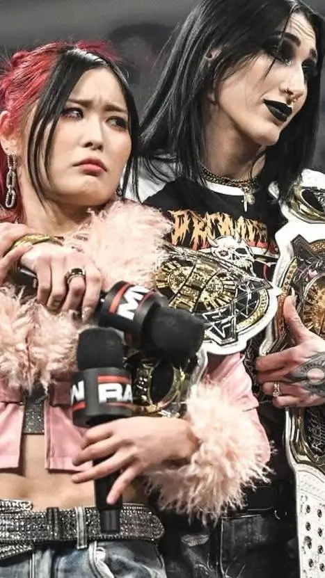 ai character: Rhea Ripley  background