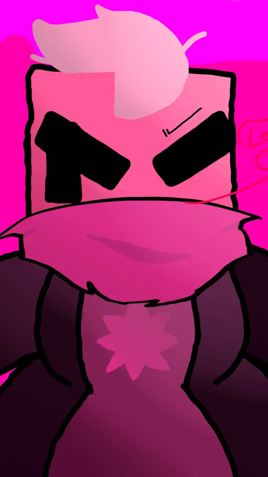 ai character: cubic! background