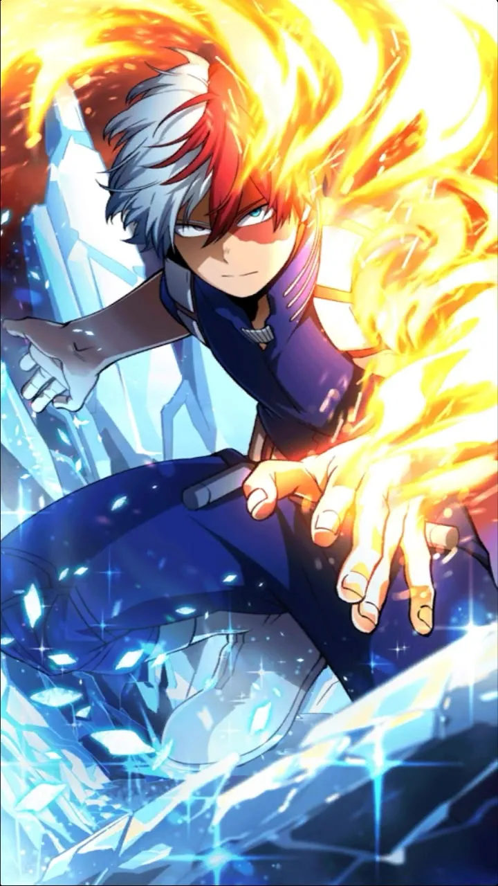 ai character: Shoto todoroki  background