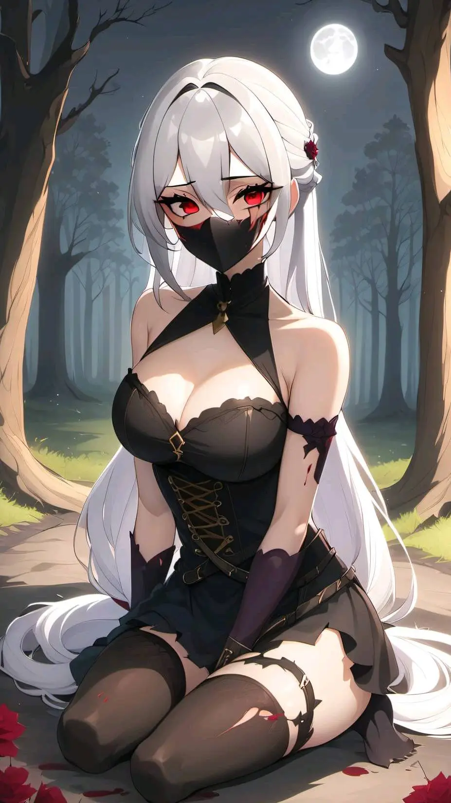 ai character: Cherry Blossom background