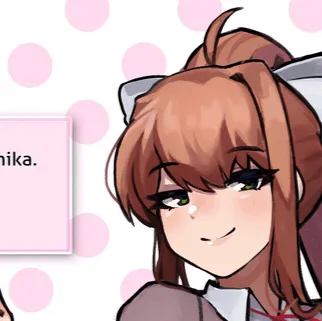 chat with ai character: Monika (DDLC)