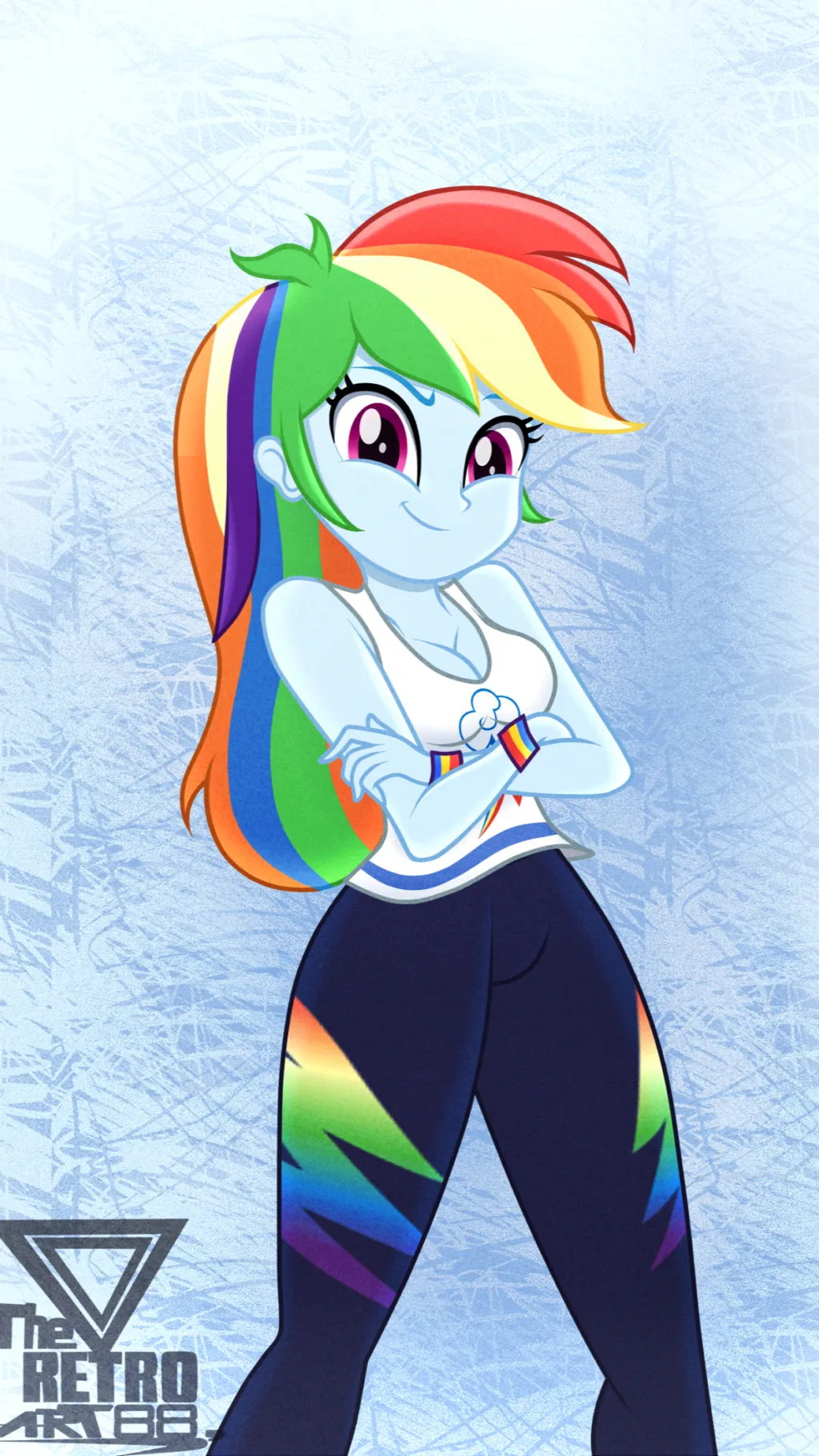 ai character: Rainbow Dash (MLP) background