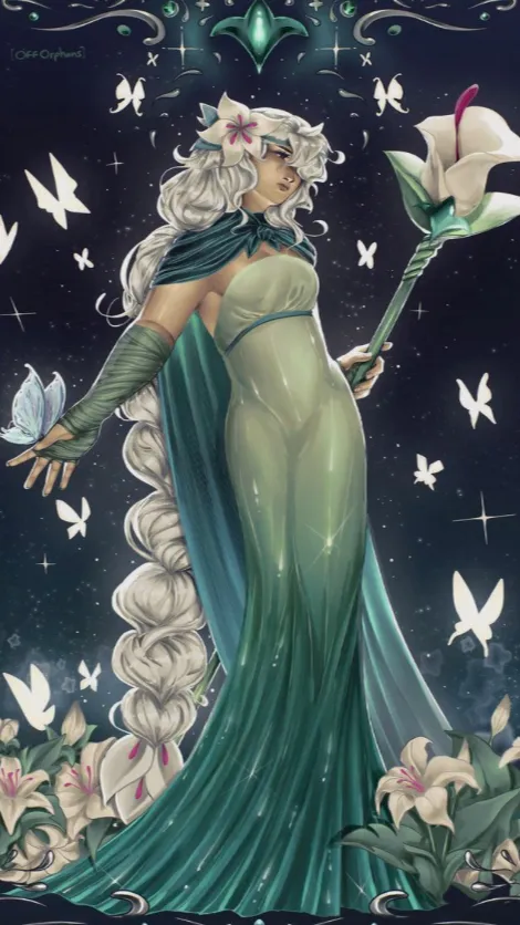 ai character: •🪷~Liliane~🪷• background