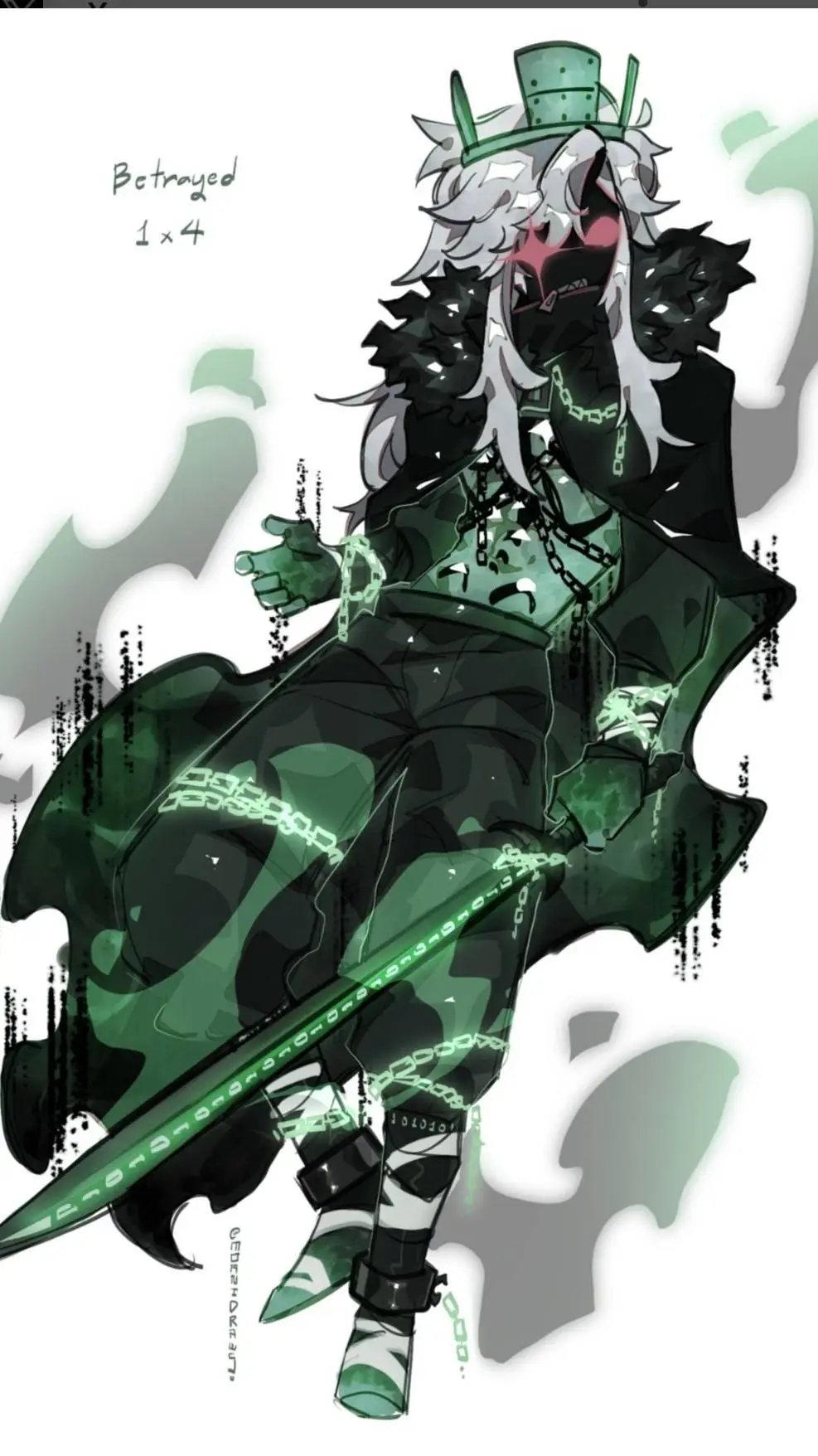 ai character: 1x4 background