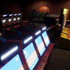 chat with ai character: Arcade Night