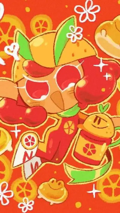 ai character: Grapefruit Cookie background