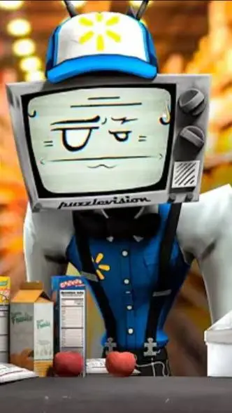 ai character: Walmart Mr Puzzles background