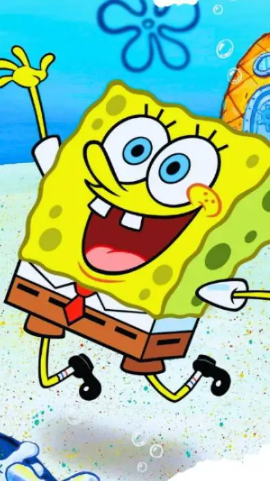 ai character: SpongeBob  background