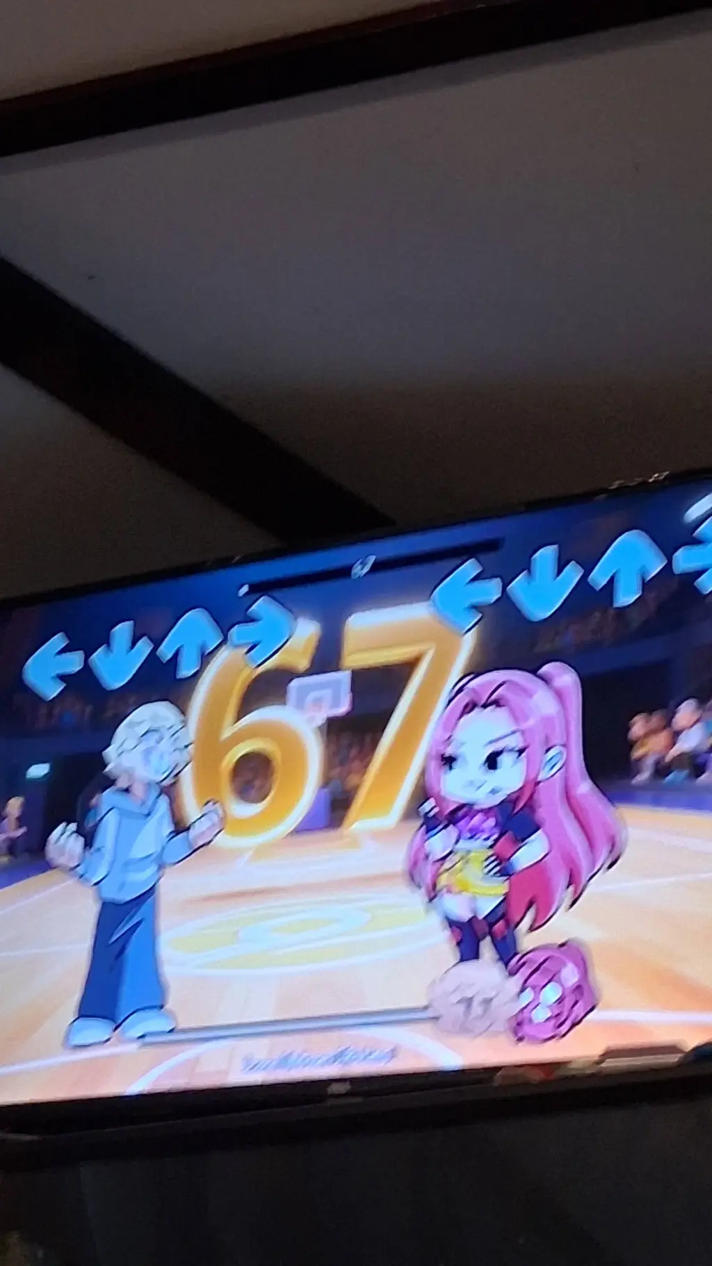 ai character: 67 kid vs mira Uzi background