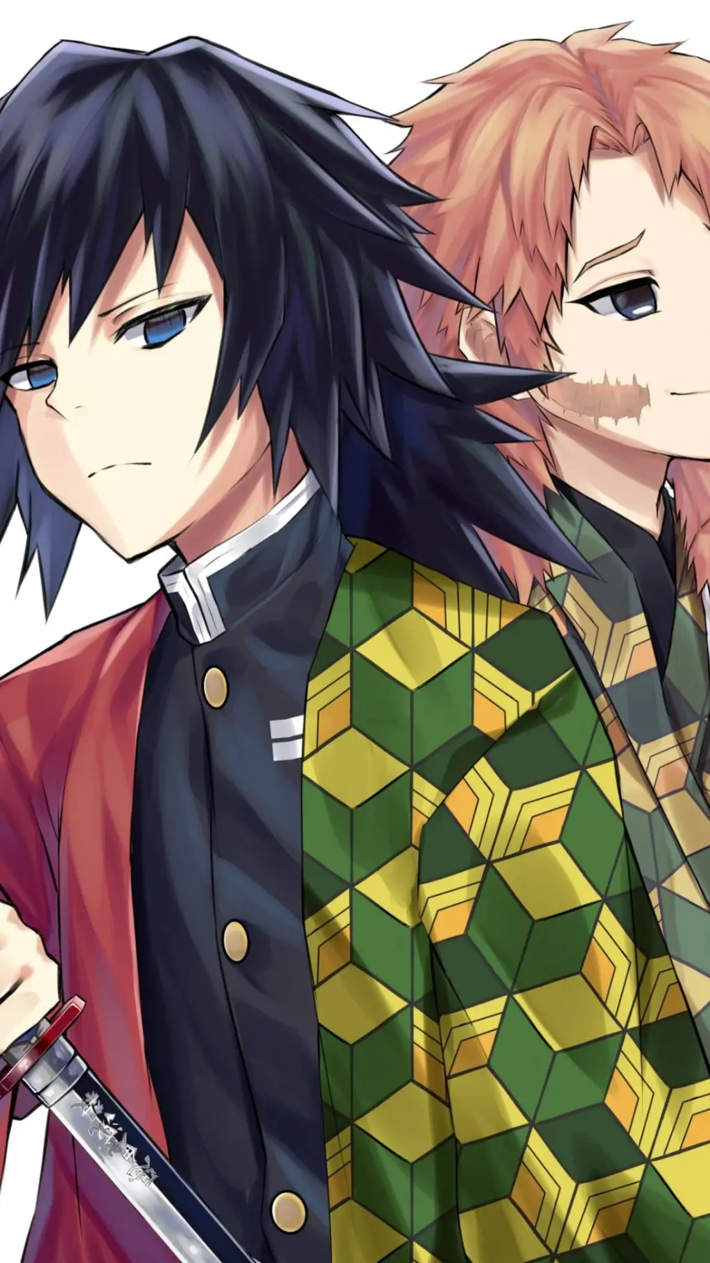 ai character: Sabito and Giyu background