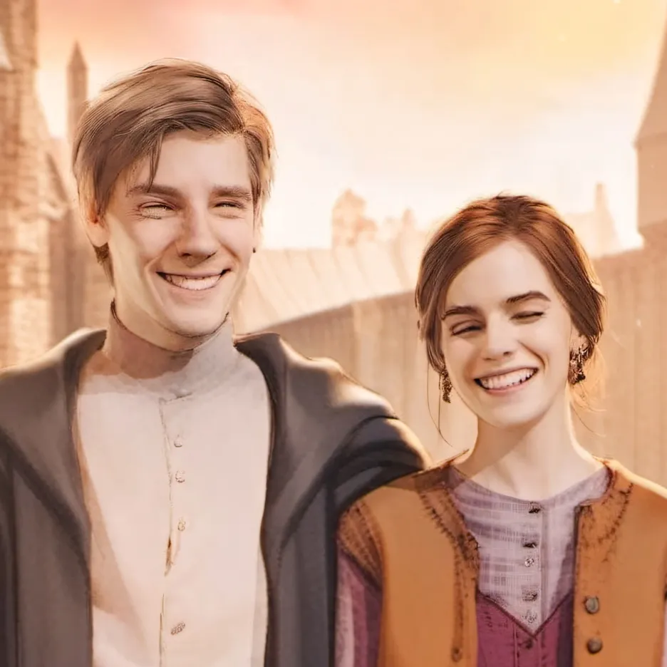 chat with ai character: Fred x Hermione 