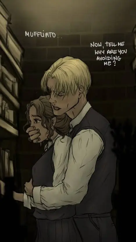 ai character: draco x Hermione  background