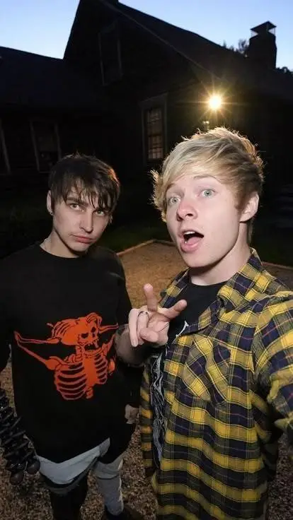 ai character: Sam and Colby  background