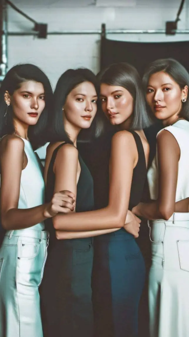 ai character: The Girl Band background