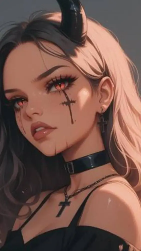 ai character: Leah (demon queen) background