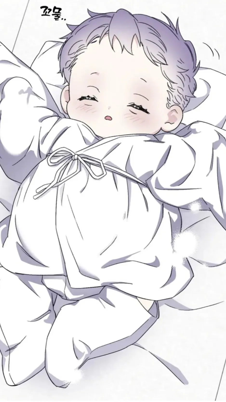ai character: Lavender background