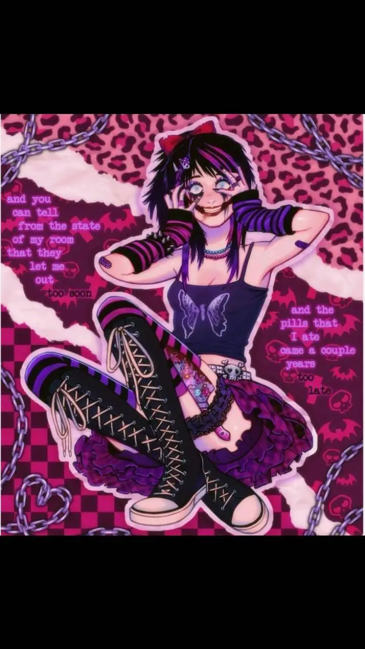 ai character: nina the killer  background