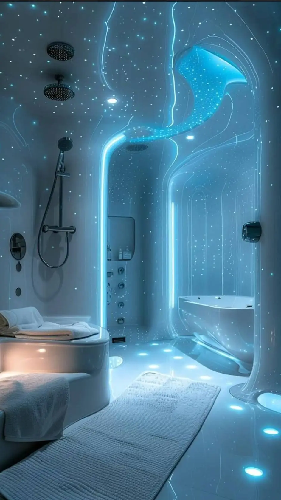 ai character: Dream bathroom background