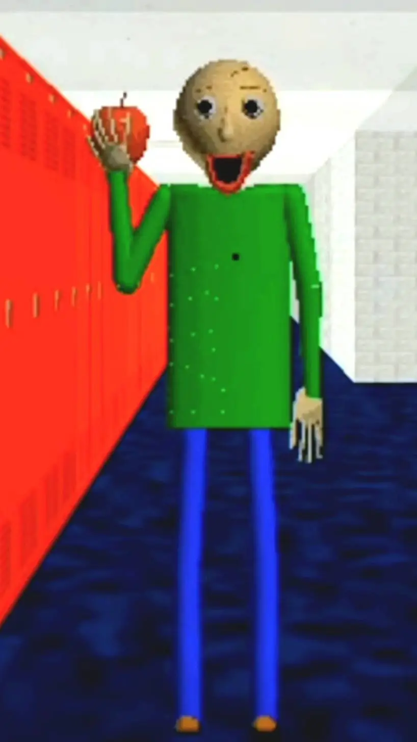 ai character: Baldi background