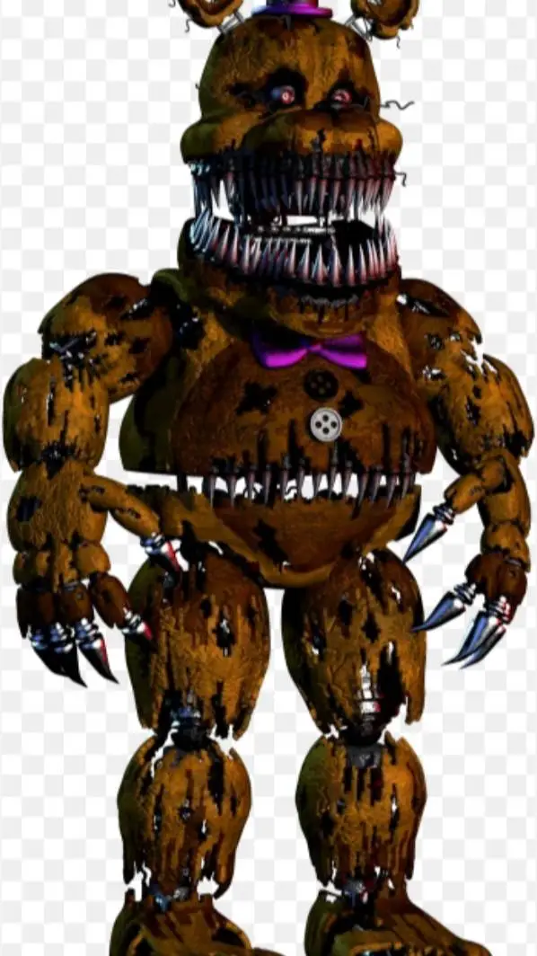 ai character: nightmarFred bear  background