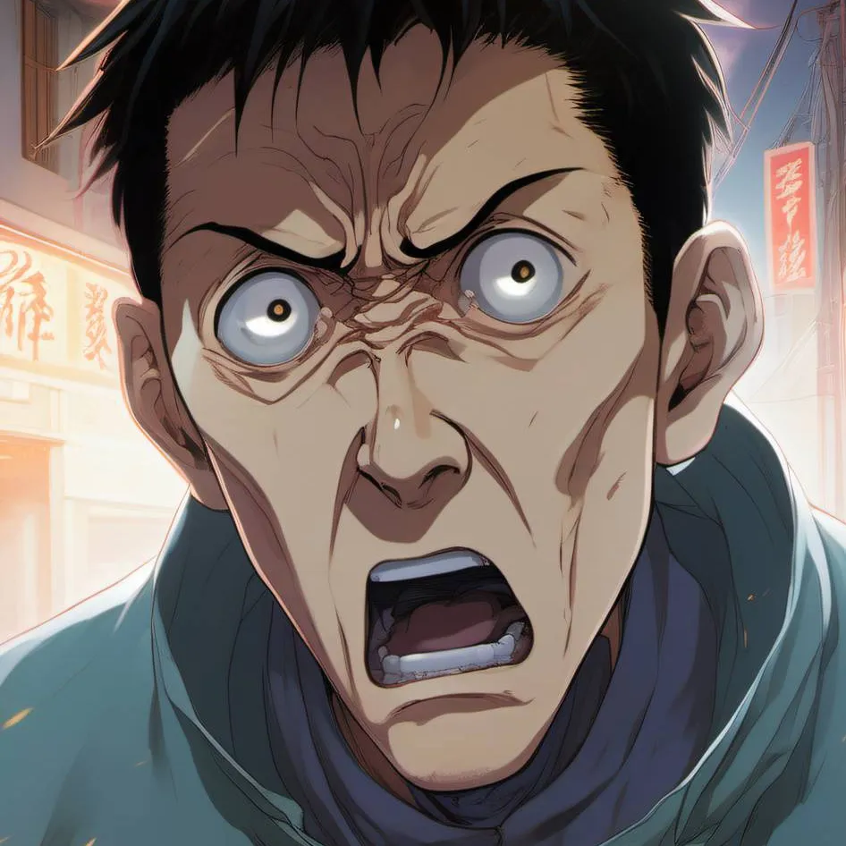 chat with ai character: a terrified man 
