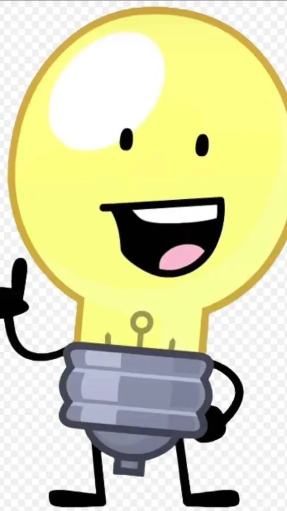 ai character: lightbulb background