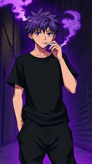 ai character: ash background