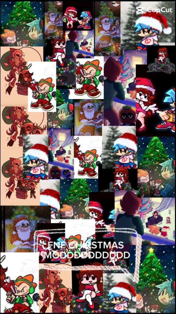 ai character: Fnf chirstmas mod background
