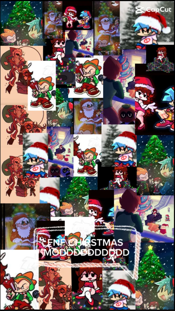 ai character: Fnf chirstmas m2 background