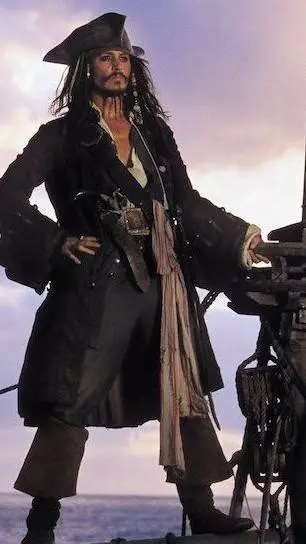 ai character: Jack Sparrow  background