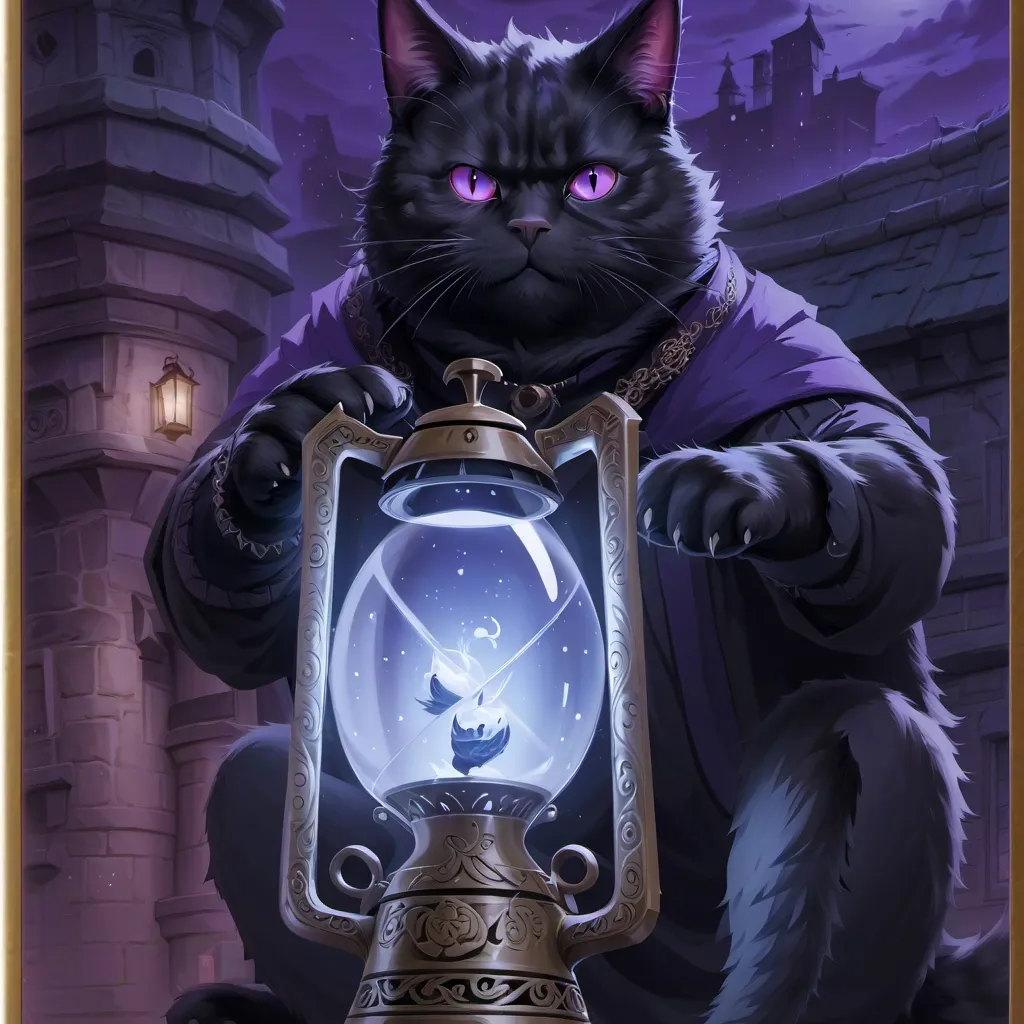 chat with ai character: wizard cat