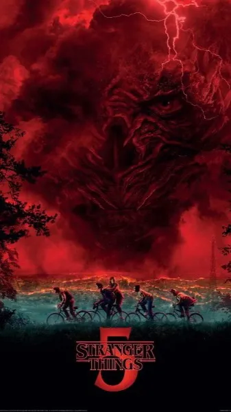 ai character: Stranger things background