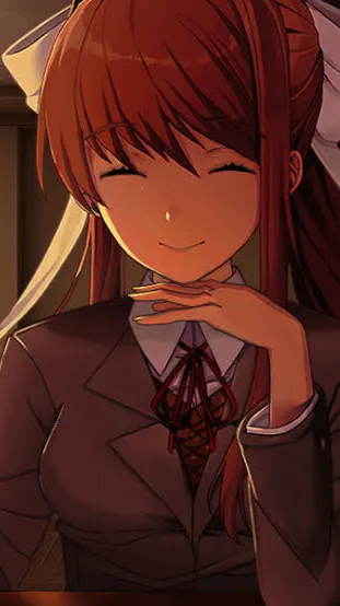 ai character: Monika(ddlc) background