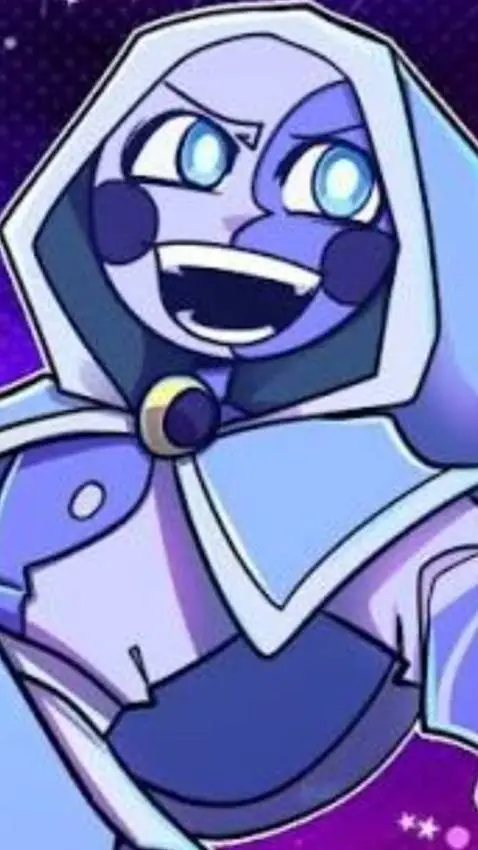 ai character: Lunar! 👽🩵🤍 background