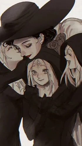 ai character: Alcina & Daughtes  background