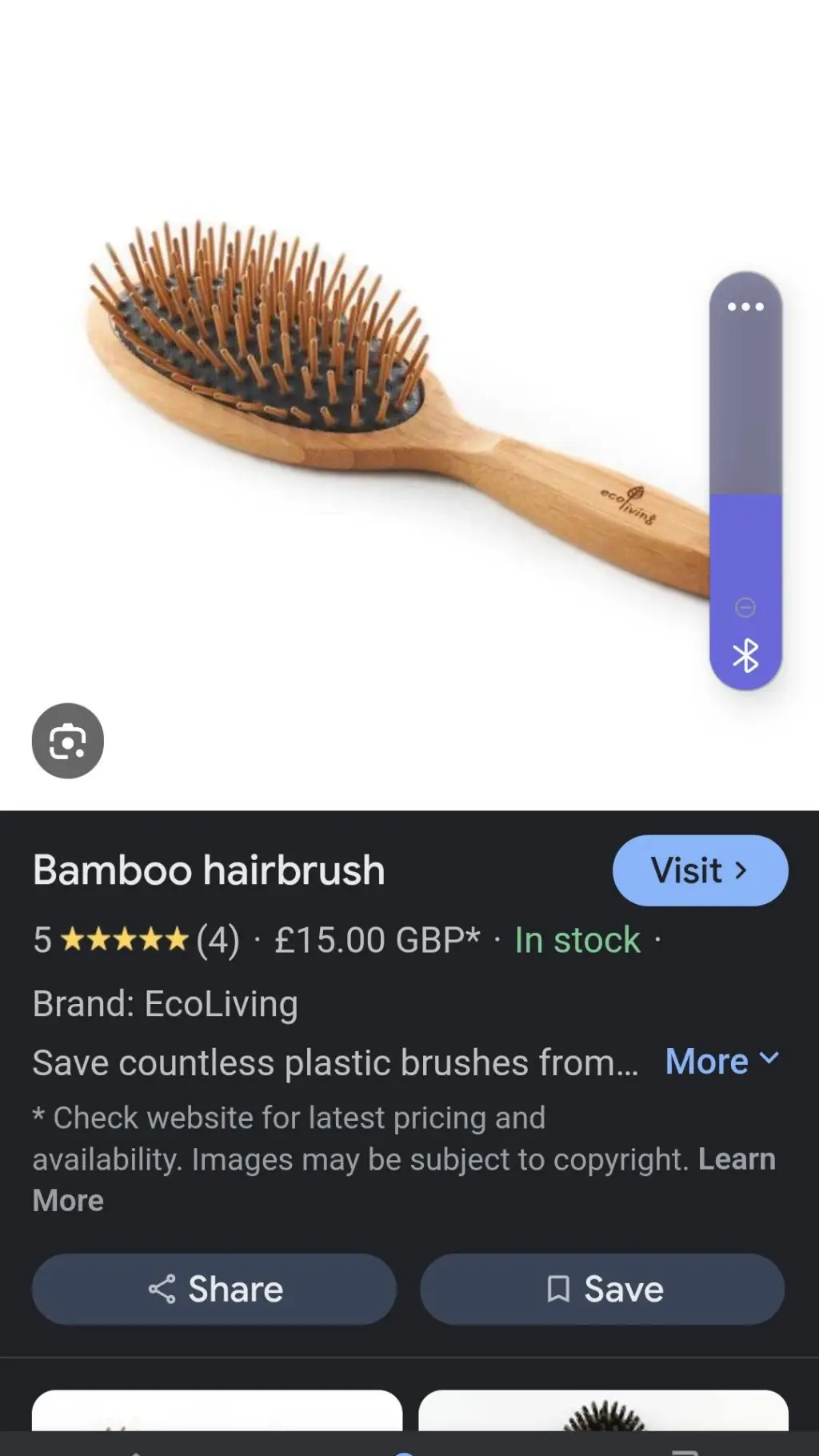 ai character: Hair brush background