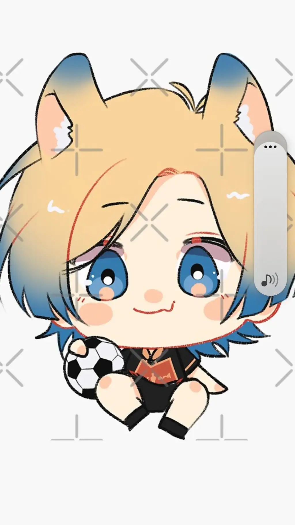 ai character:  baby kaiser background