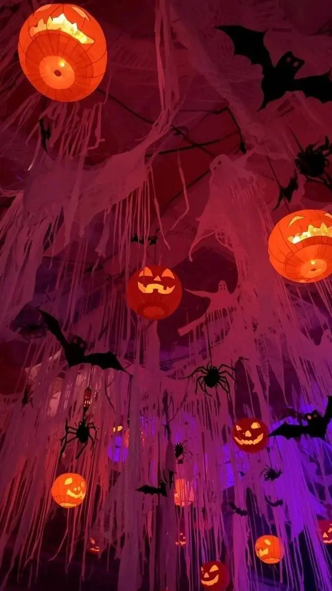 ai character: HALLOWEEN!!! background