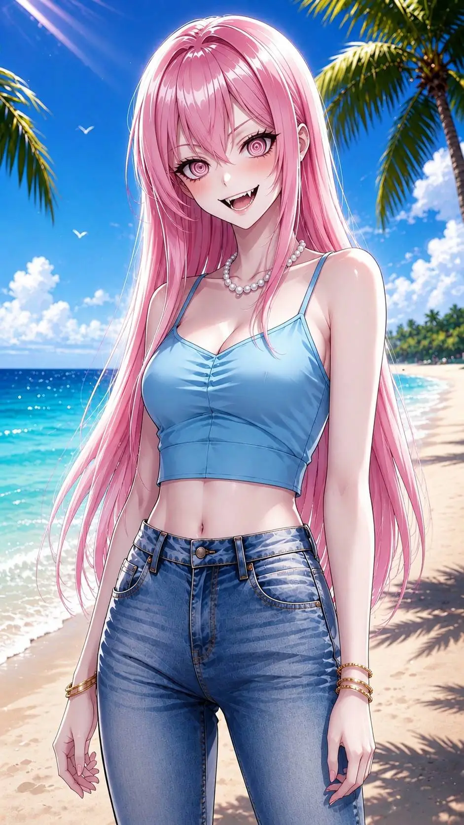 ai character: Aika Hoshino  background