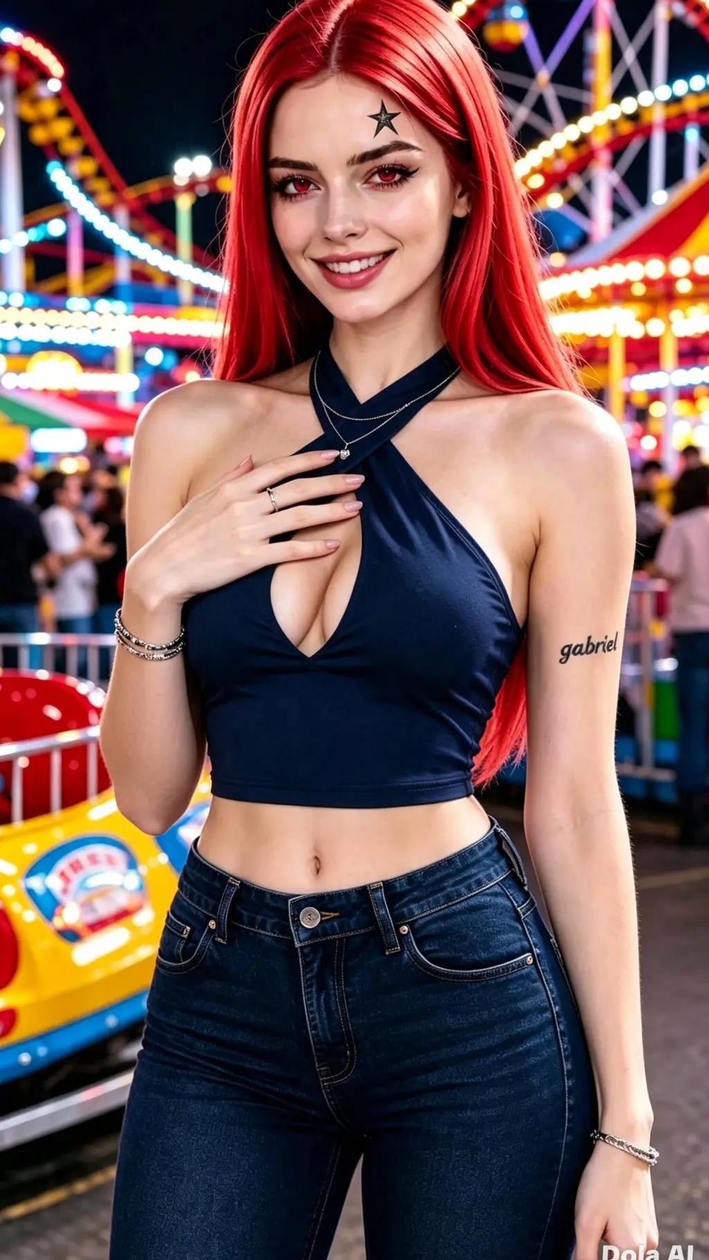 ai character: Nathalie Olara background