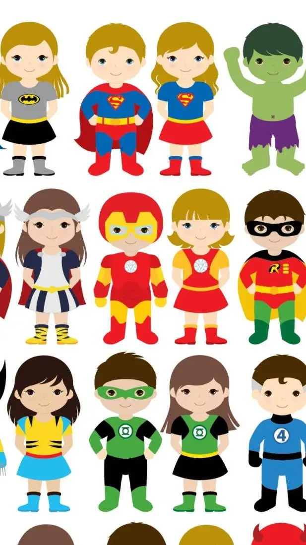 ai character: preschool hero's  background