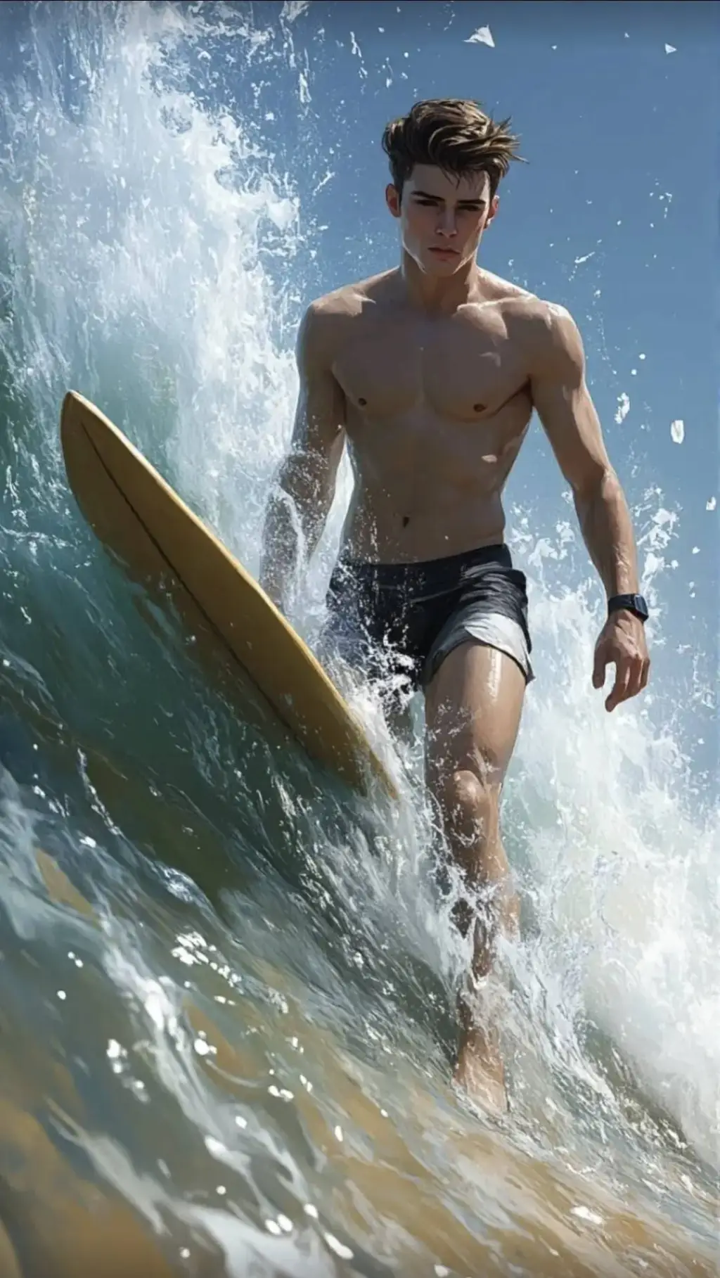 ai character: 🌊 Surf + City 🗽 background