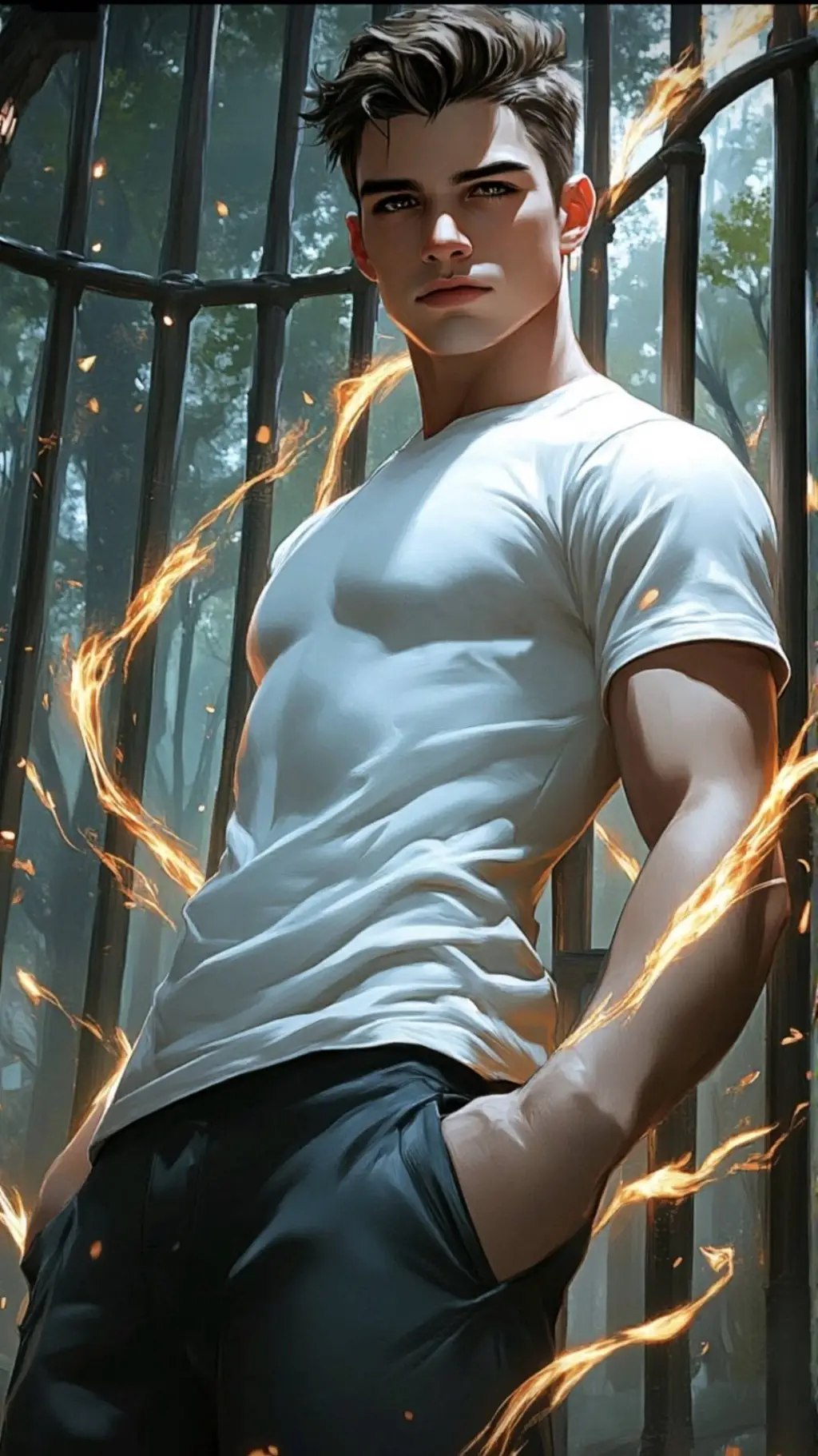 ai character: ❤️‍🩹 Caged Love 💕 background