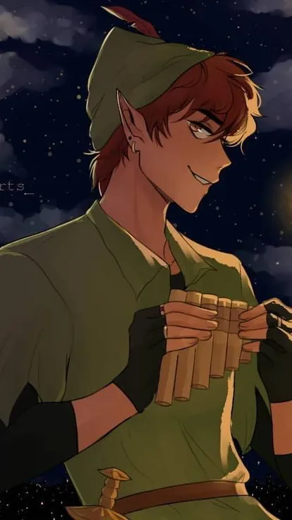 ai character: Peter Pan  background